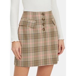 BAUM UND PFERDGARTEN Shani Checked Mini Skirt